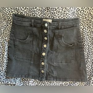 Altar’d State Denim Button Up Skirt Medium